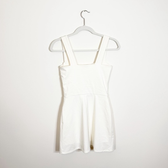 Reformation Daria EcoMove White Square Neck Tennis Mini Dress Small - Picture 4 of 6